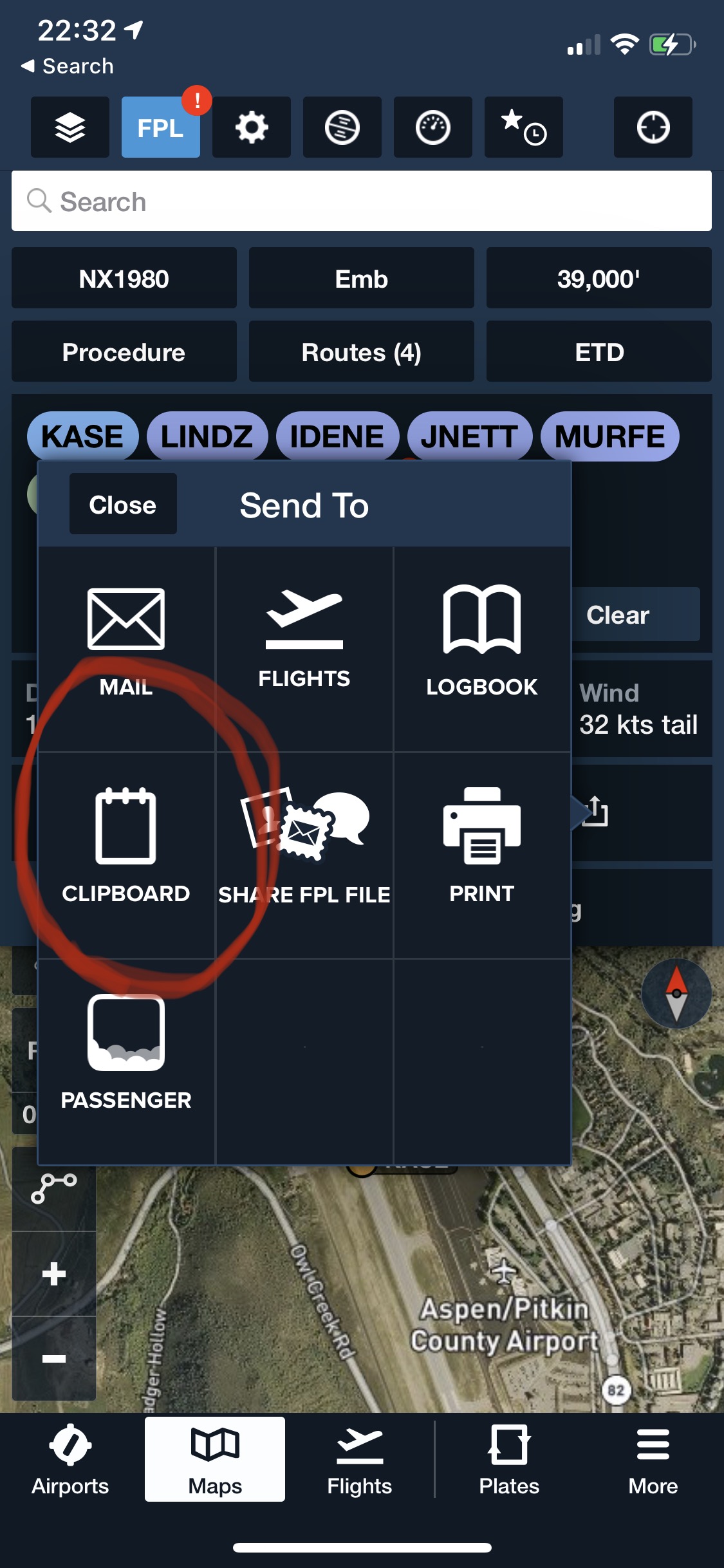 Copy to clipboard ForeFlight