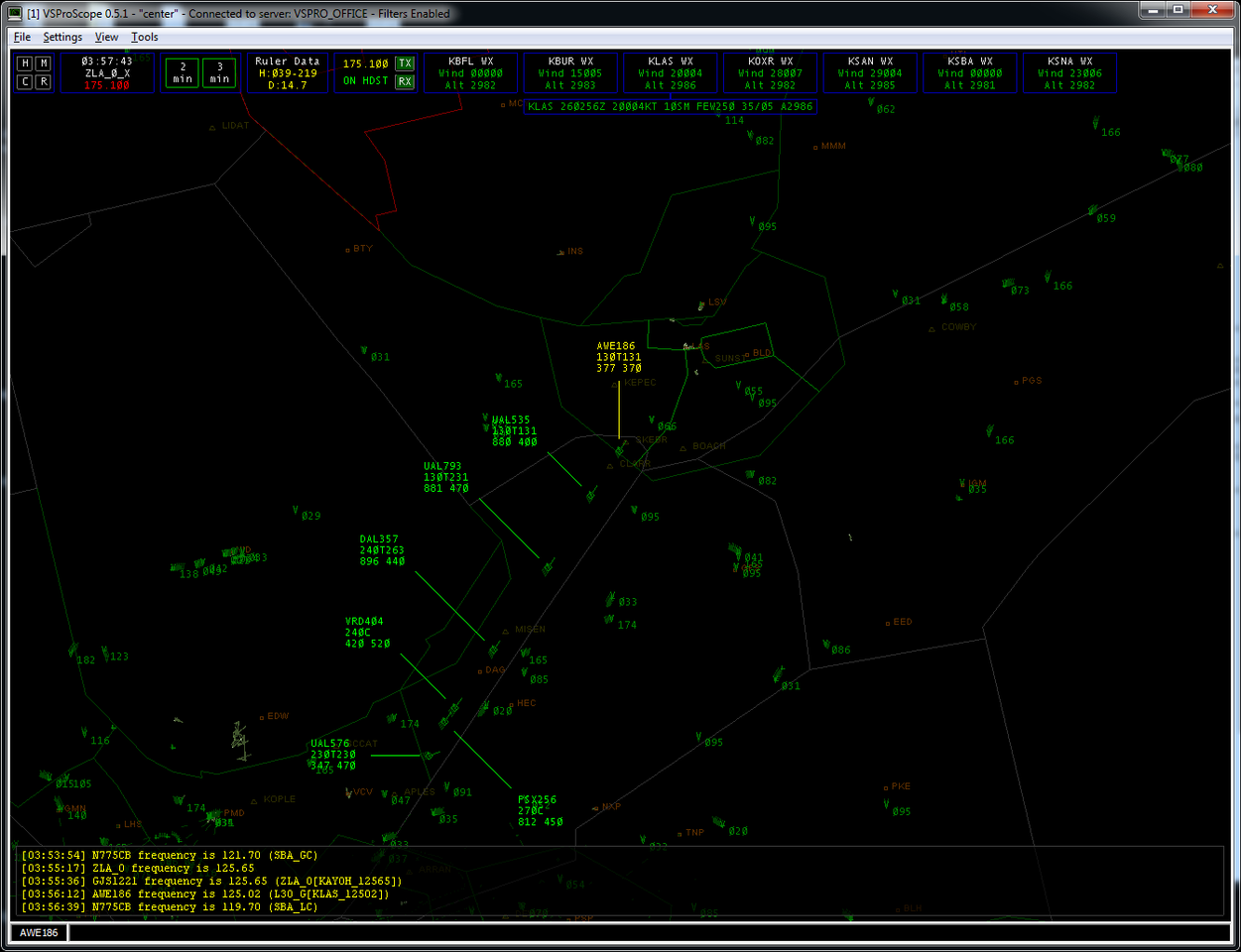 Scope - Arrival in KLAS