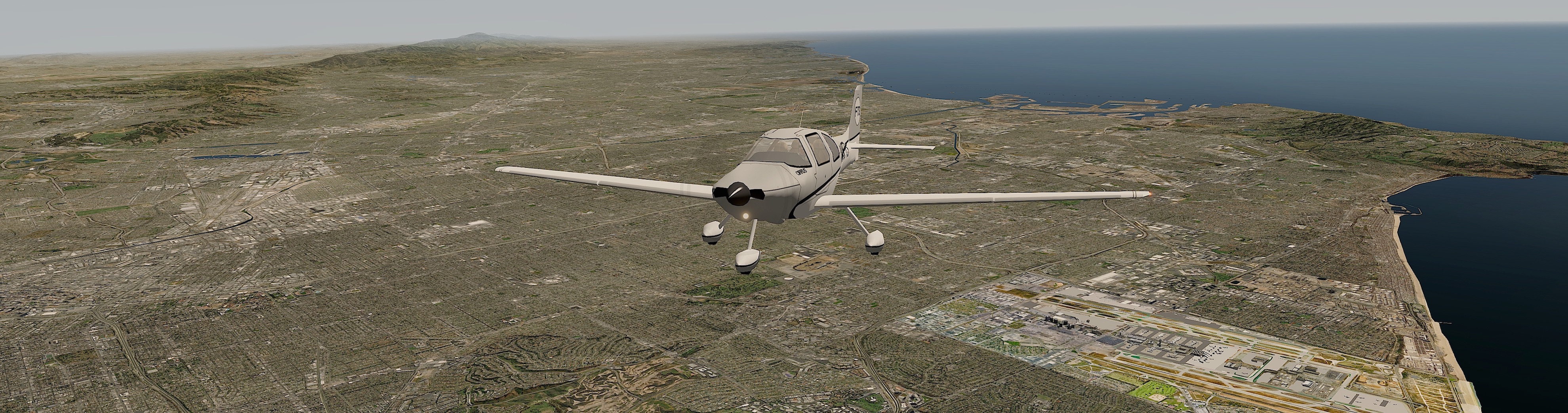 LA Basin at ZL 17.  Overflying the Bravo.