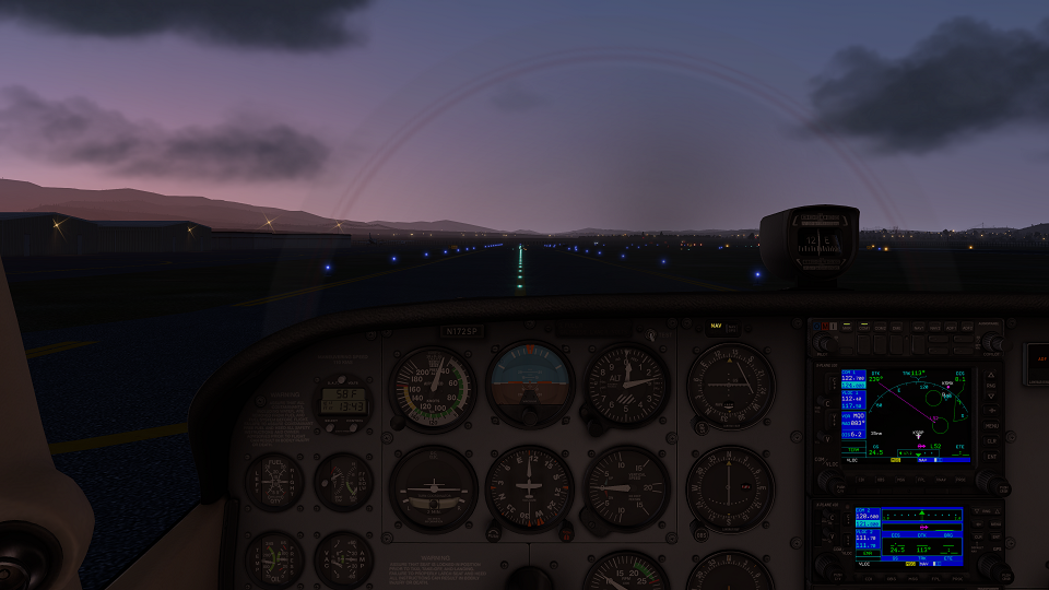 About the same area in X-Plane