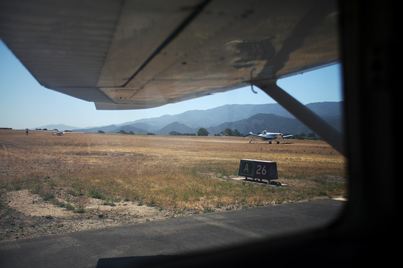 Glider tow taking off just ahead of us.
