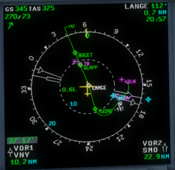 Screenshot of ND to illustrate how the turn looked. You can also see those fighters east from Twine :-)